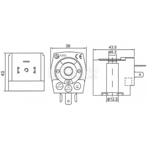 Катушка соленоида ДК К306 КИ123 КР Н282 К53056Н 12В пневматическая для типа клапана Гоен соленоида сборника пыли