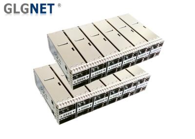 100G Ethernet Sfp Cage Connector 2x6 Stacked Quad Small Form - Factor Pluggable