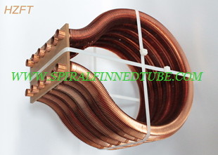 Pool / Spa Water Pumps Finned Tube Coils / Roll Forming Process Fin Coil