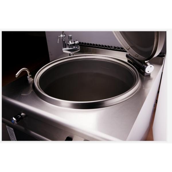 Электрический закрытый кожухом кипя лоток с 150 пара чайника литрами машины боилера