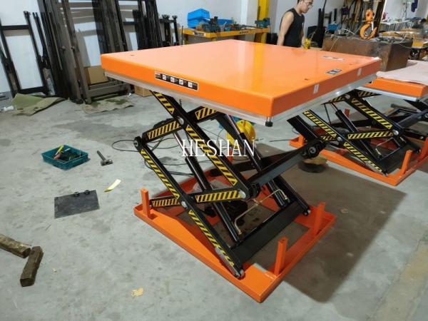 Manual Scissor Lift Table Hydraulic 1000kg 1 Ton Low Fixed Customized