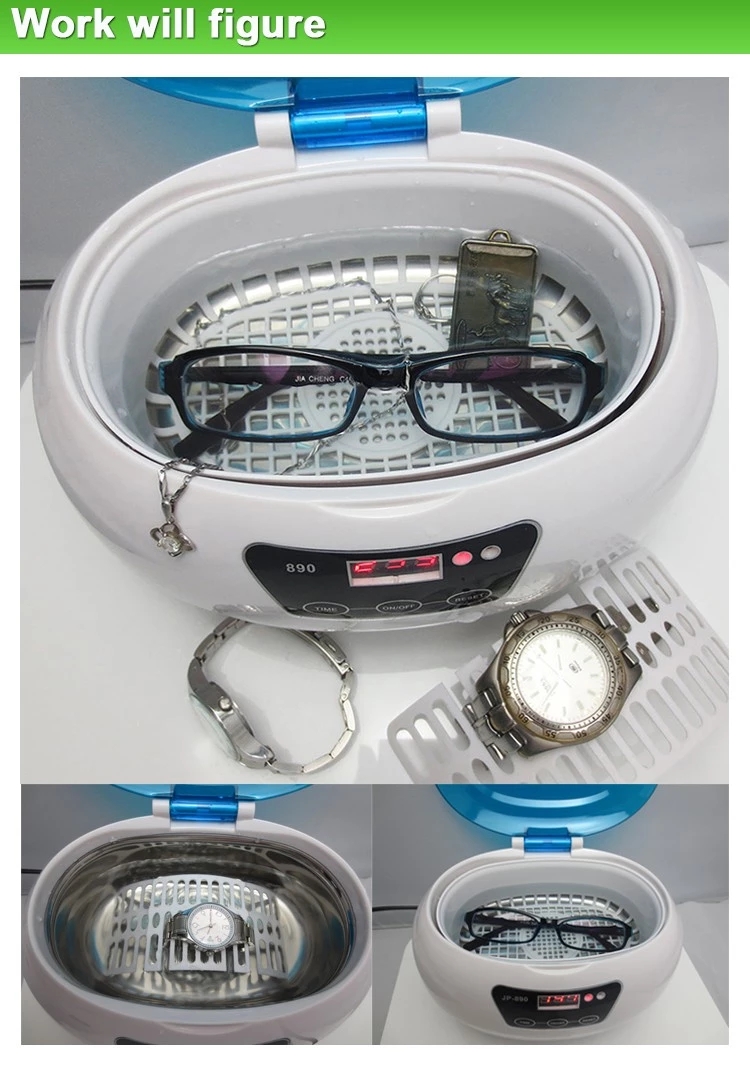 Ювелирные изделия домочадца Skymen 600ml 40KHz ультразвуковые и танк стеклянного уборщика SUS304