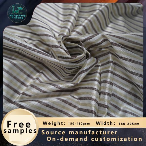 Облегченное 43D Striped материал 70g-90g ткани тюфяка ткани полиэстера