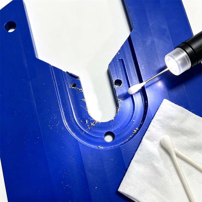Custom CNC Machined MC Nylon PA6 Wear-Resistant Jig Baffle Plate for Automation Fixtures