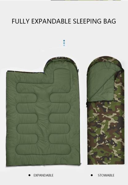 Wholesale 100% Nylon Ripstop Outdoor Light Cotton Down Cheap Waterproof Sleeping Bag for Camping Hiking