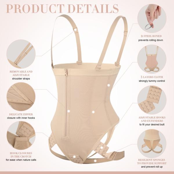 Des femmes 2022 Design Slimming Control Tummy Thong Shaper avec Butt Enhancer et Lifter