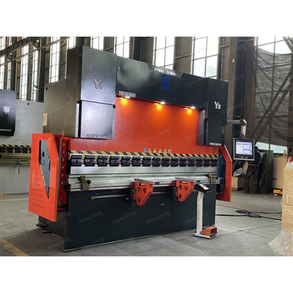 160Tons 3200mm Width Hydraulic Metal Bending Machine CNC DA58T Press Brake 4+1 Axis
