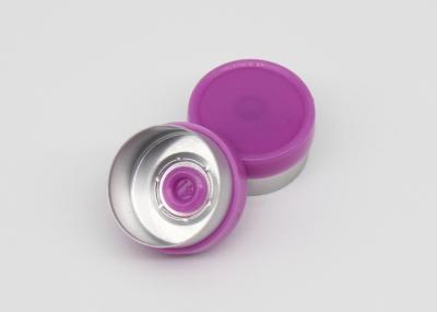 da injeção lisa roxa da flange de 13mm tampões de vidro farmacêuticos do tubo de ensaio