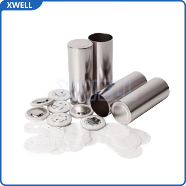 26650 Cylindrical Battery Steel Case Assembly with Explosion-proof Cap and PTC,