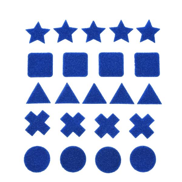 Pegatinas de velcro personalizadas con forma irregular para la decoración de guarderías