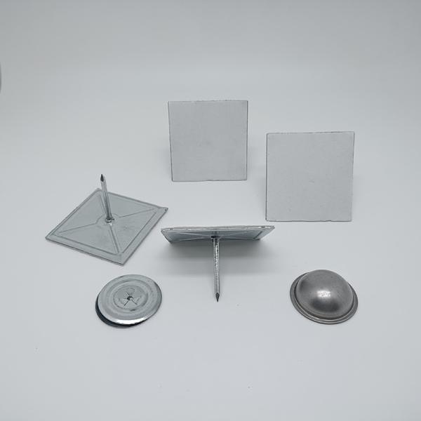 HVAC System Construction Insulation Self Adhesive Stick Pins 50mm Length 3mm Diameter Head