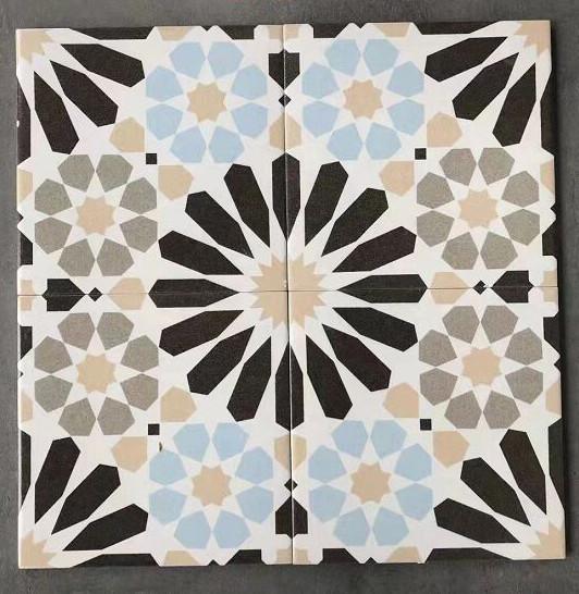 Gray and Blue 20x20cm Ceramic Rustic Tile for Bathroom Floor and Wall