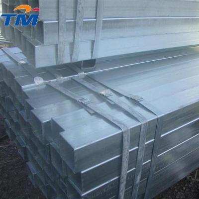 tubulação de aço galvanizada aço carbono GB do quadrado da cavidade de 0.6mm tubulação JIS G3466 do quadrado de 4 polegadas