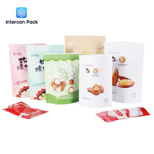 Aluminum Foil Pouches With Zipper Lock Mylar Stand Up Pouch Packaging Bag
