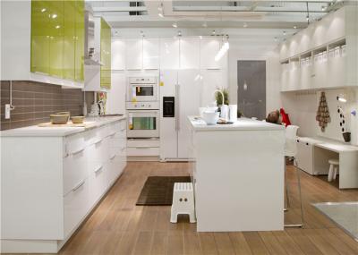 Custom Kitchen Storage Cabinets With  Marble / Granite / Quartz Stone Countertop