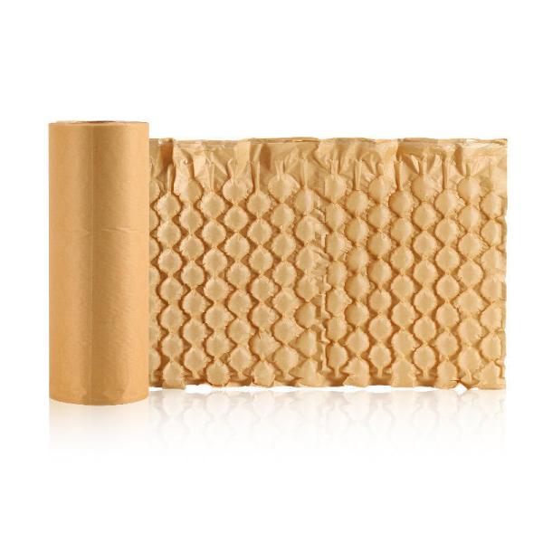 Brown Bubble Wrap Rolls Eco Friendly Kraft Paper Bubble Wrap Roll Customized