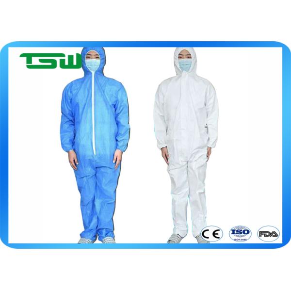 Waterproof  30gsm 70gsm PP Non Woven Disposable Coverall
