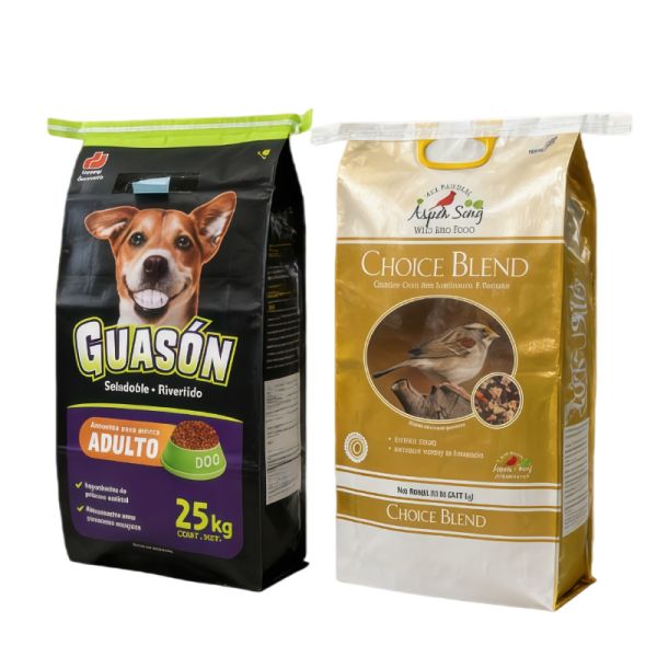 Heavy Duty 20KG 25KG PP Woven Dog Food Bags - Tear-Proof, Moisture-Proof & Large Capacity, Food Grade for Pet Feed Storage
