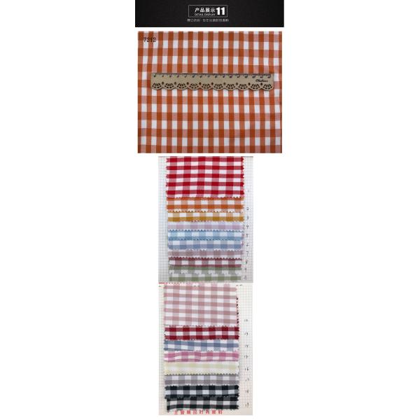 Сплетенные проверка 200gsm 40s красные и ткань холстинки полиэстера тканей нашивки