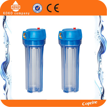 Vivienda del cartucho de filtro del purificador del agua del fregadero, filtro de agua de la vivienda de Big Blue del botón de lanzamiento del aire