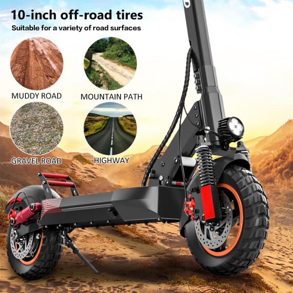 Max Speed 40km/h Gradeability 10-25degrees 2 Wheel Kick Folding Foldable E Scooter for Men