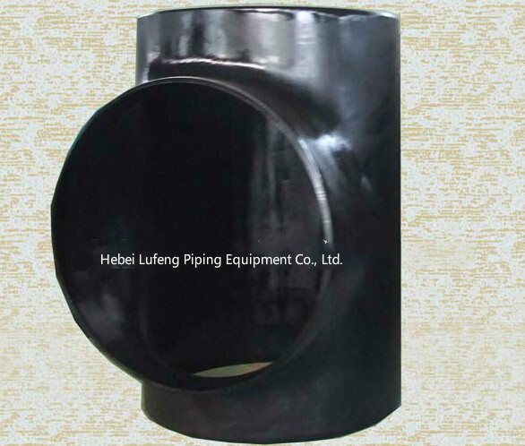 BG schedule 40 carbon steel asme standard bevel ends gas pipe fittings tee