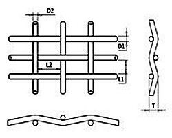 SS304 ячеистая сеть квадрата 400x200 сплетенная SS высокопрочная