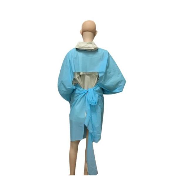 Long Sleeves Disposable Operating Gowns , Disposable Lab Gown Waterproof
