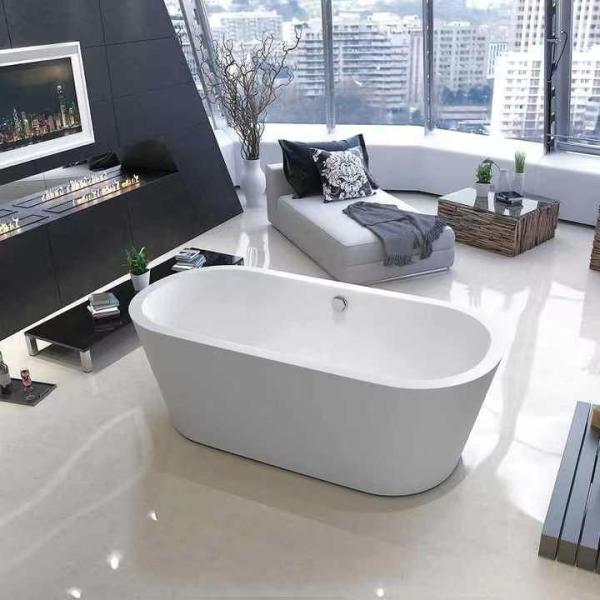 Custom Small Freestanding Bathtub 140cm 150cm 160cm Free Standing Soaker Tub