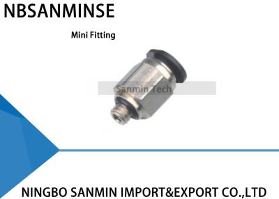 PC - One Touch do estojo compacto de C que cabe empurrar pneumático dos mini encaixes o ar pneumático Sanmin apropriado reto masculino