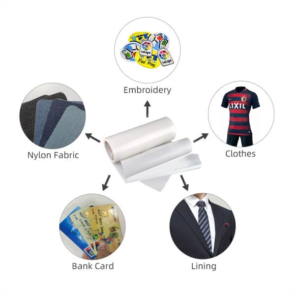 TPU Hot Melt Adhesive Film for Apparel Footwear and Bags Strong Flexible Bond for PU Leather Lamination and Sealing