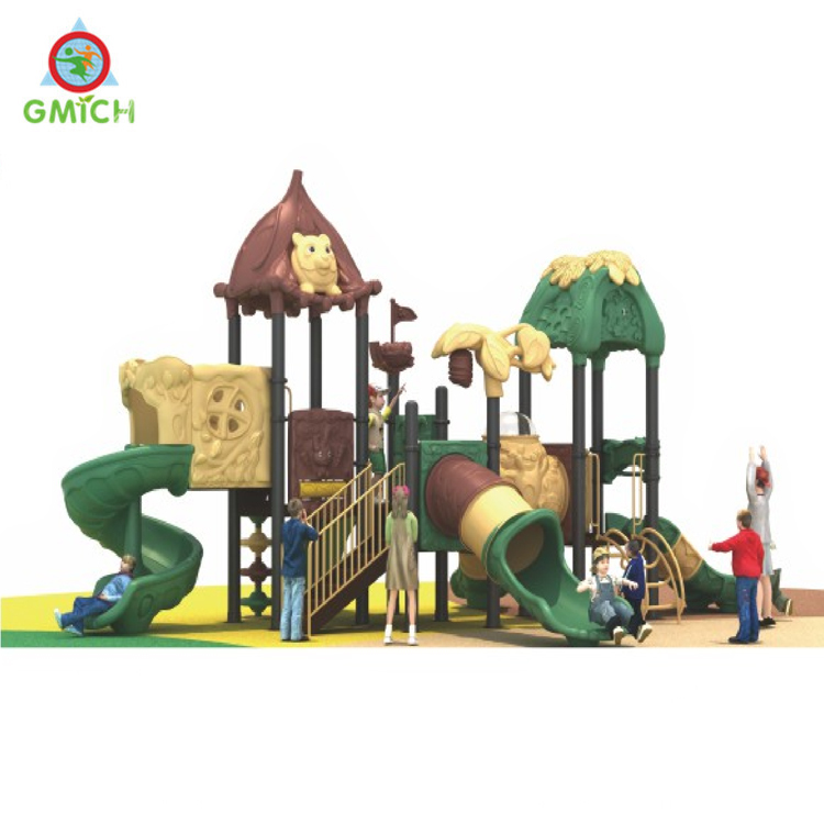 Outdoor New Design Children Plastic Slide Sets Attractive Outside Park Play Equipment Amusement Toys for Kids