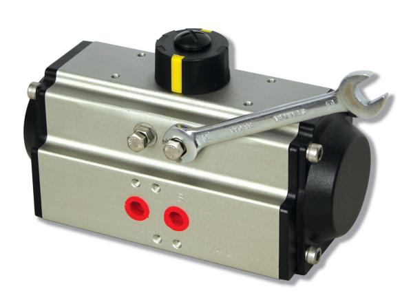 OEM Dual Action Pneumatic Rotary Actuator 90 Degrees With Aluminum Alloy Body