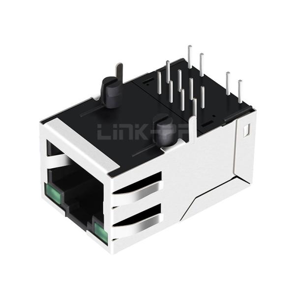 LPJ1026AWNL 10/100 Base-T Tab Up 1x1 Port RJ45 Female Connector With Green/Green Led