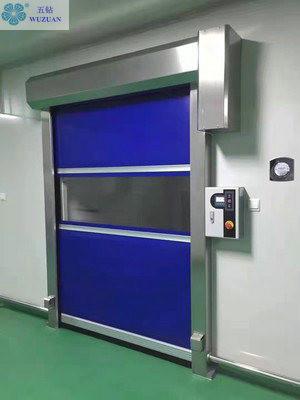                 European Standard Well Sealing PVC High Speed Radar Rolling Shutter Door with Visual Window             
