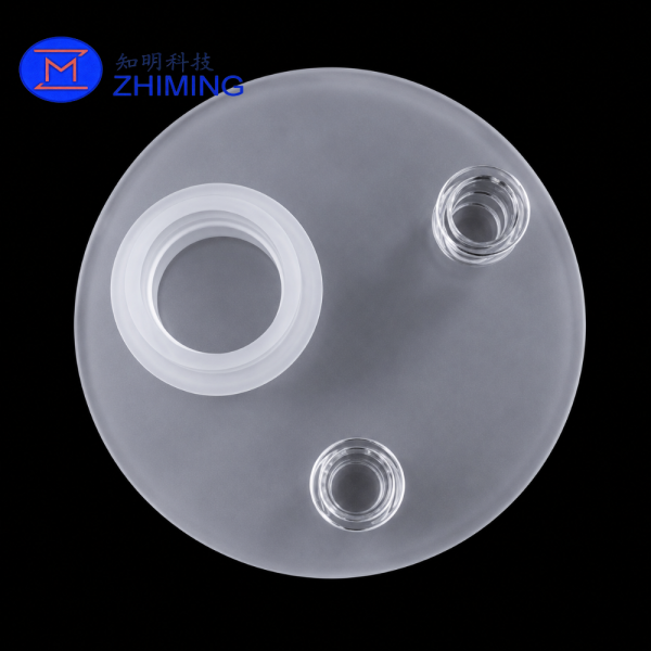 Custom Fused Quartz Vacuum Suction Plate for Semiconductor Wafer Handling
