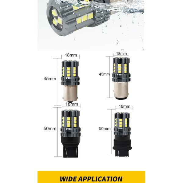 Luzes LED de giro de automóviles de color blanco Auto 12V 24V 2835 45SMD 1156 1157 T25 3156 3157 T20 7440 7443 Canbus bombillas de automóvil LED