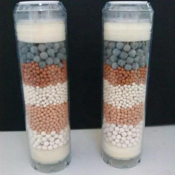 venda a retalho de bolas biológicas brancas Bolas cerâmicas minerais para distribuidores de água potável bolas biológicas filtros para purificação de água