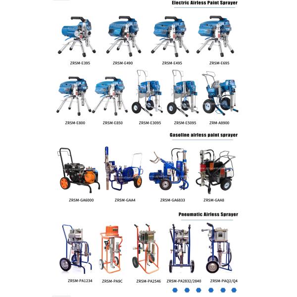 Máquina de rociado de pintura a alta presión personalizada 8L / min 4.5kw con bomba de pistón