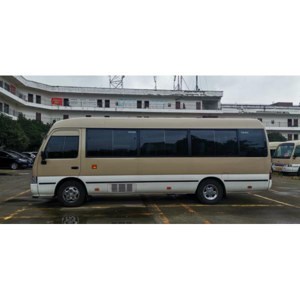 Gasoline 23 Seater Coach Tour Bus Toyota Coaster 20 Seater