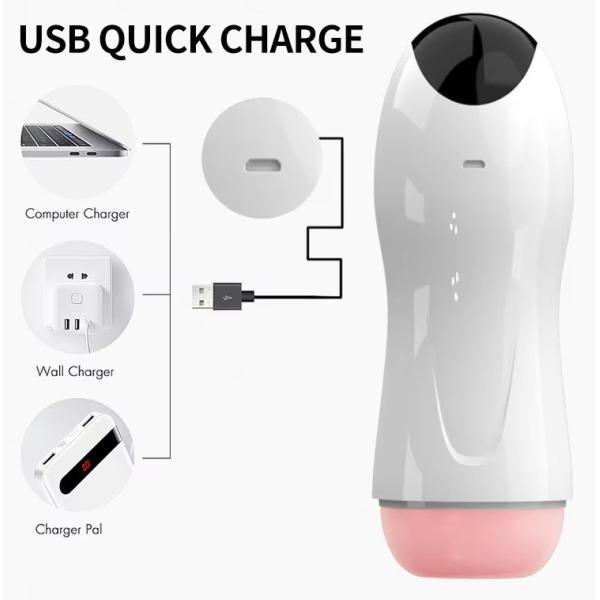 Best Selling Smart Counting Male Masturbation Vibration Sucking Masturbator Cup Material ABS+TPE