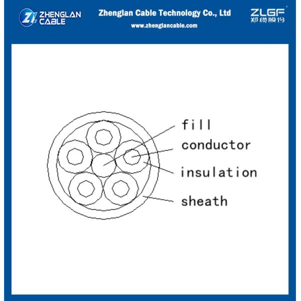 Control Cable 10X4mm2 600/1kv Flexible Copper Conductor PVC Insulated And Sheath Cable Unshield
