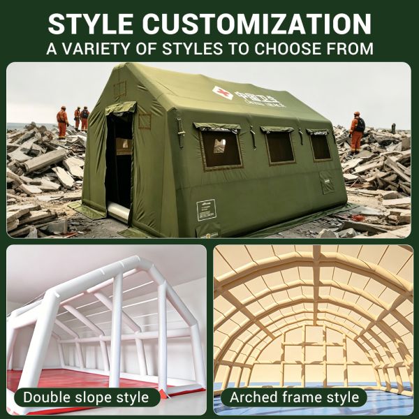 Inflatable Medical Tent Waterproof PVC Air Frame Tent Outdoor Temporary Medical Station Custom Supplier