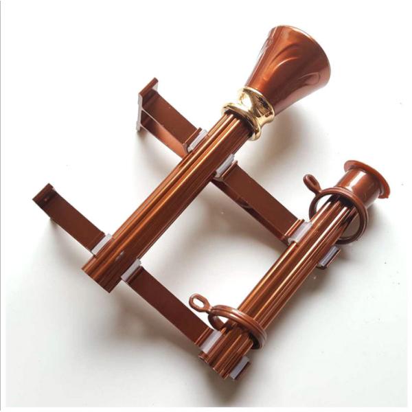 Living Room Anodizing Aluminum Double Drapery Rod Brackets