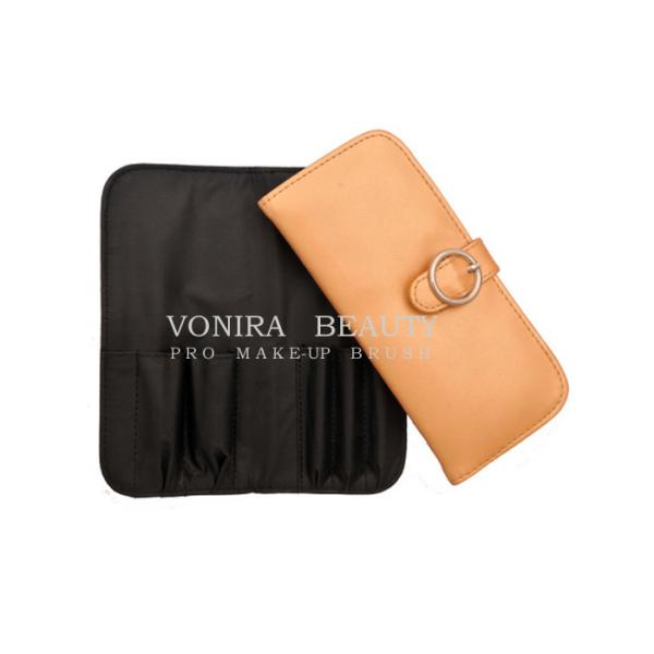 Подгонянный сверните вверх сумку щетки макияжа с держателем щетки, сверните вверх косметическую сумку