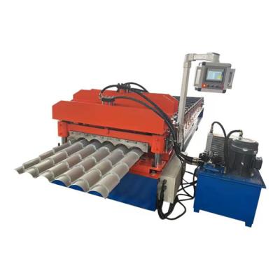 Rolo vitrificado da telha da espessura 0.3-0.8mm metal automático que forma a máquina de formação hidráulica da máquina