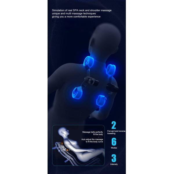 Seat Sponge Zero Gravity Massage Recliner Waist CB SAA For Home LCD SPA