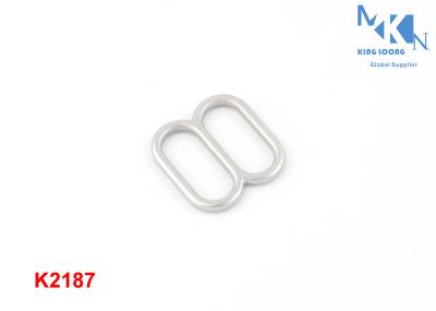 Square Shiny Metal Slide Buckle 13mm Inner Size Zinc Alloy For Belt / Bag