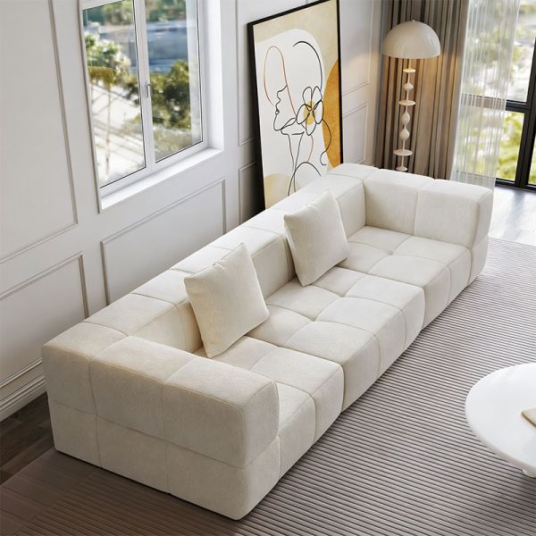 Vacuum Pack Sectional Couches Luxury Living Room White Cloud Sofa Modular Compressed Sofa Set Furniture