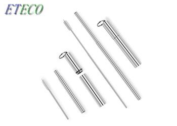 Food Grade Stainless Steel Metal Drinking Straws Journey Use Opp Packing